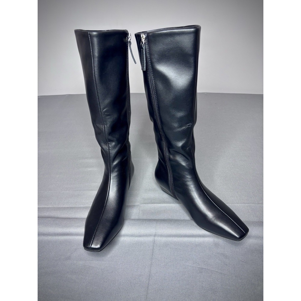 Ebusibb Women's Calf High Fashion Party Boots Black Size 6.5 M NIB